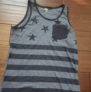 Boys Blue Stars & Stripes Muscle Tank